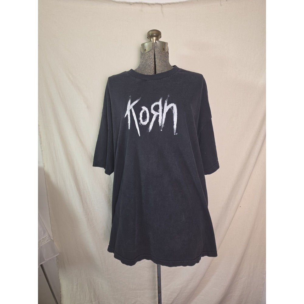 Korn "Still A Freak" T-Shirt Black‎ Vintage Y2K Men's Size 2XL 100% Cotton EUC